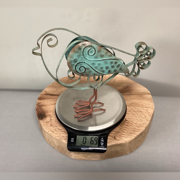 🟢 Metal Crafted Bird Decor Piece - Extremely Gently Used Item - Rustic - Picture 8 of 8